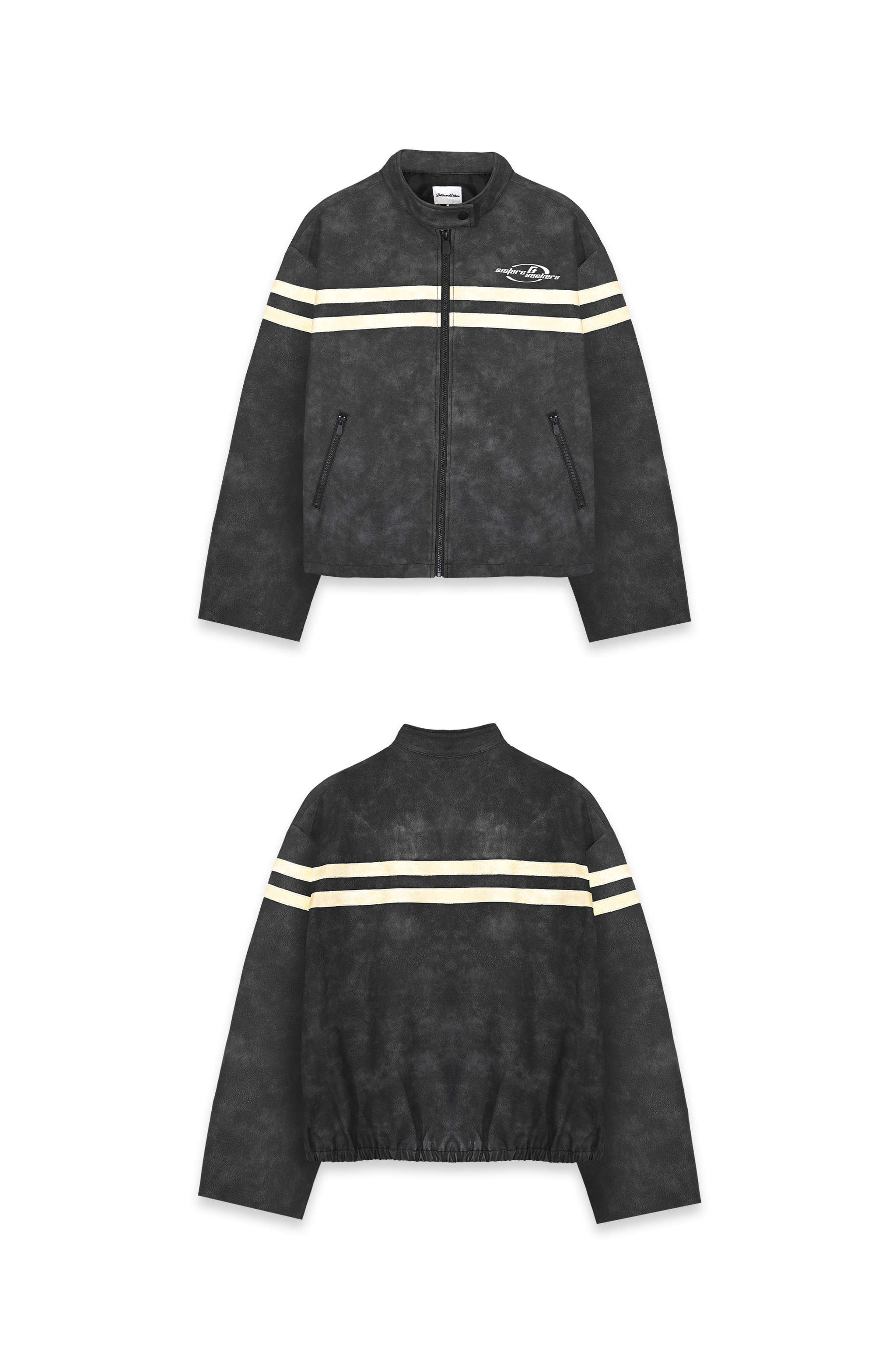 Grandpa Vegan Biker Jacket